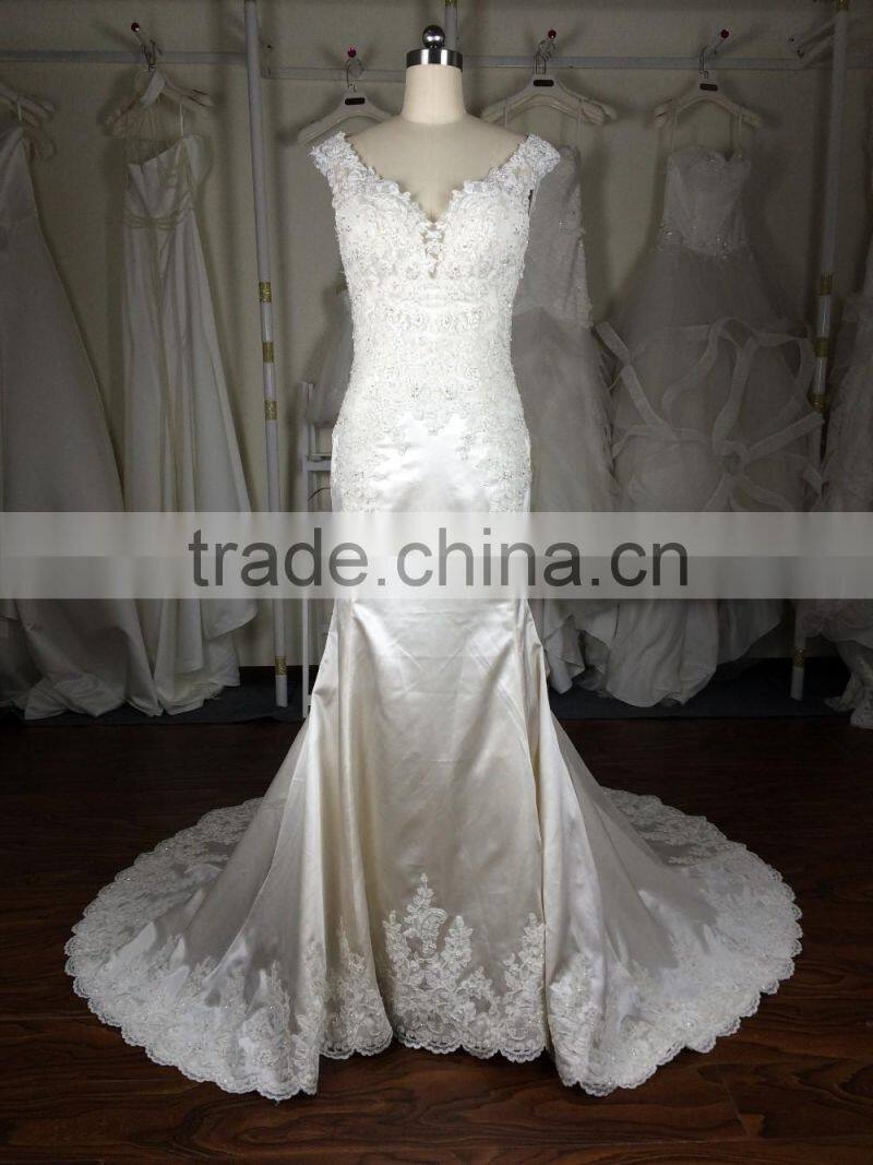 (MY20151223A) MARRY YOU A Line Open Back Alibaba Wedding Dress 2016