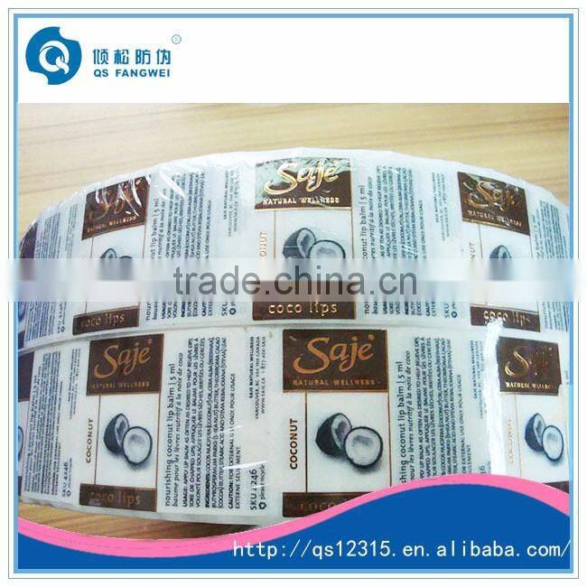 Clear sticker labels, clear sticker printing, clear sticky labels