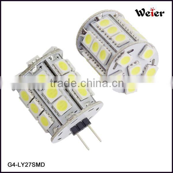 G4 Led bulb 12V AC/DC 4w 27SMD 5050 LED