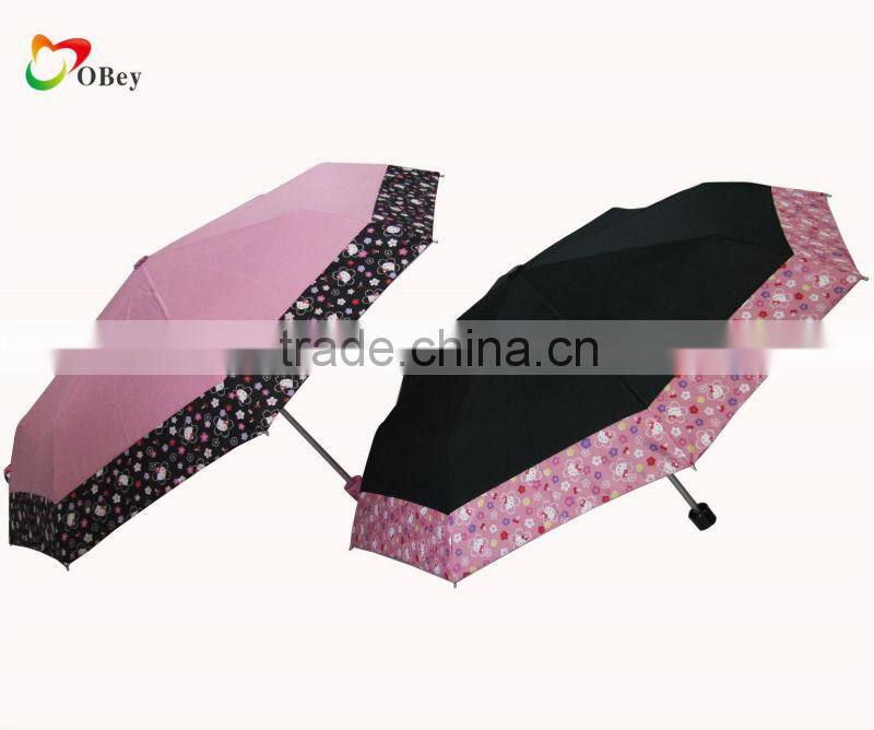 8K Hello Kitty Printed Folding Umbrella