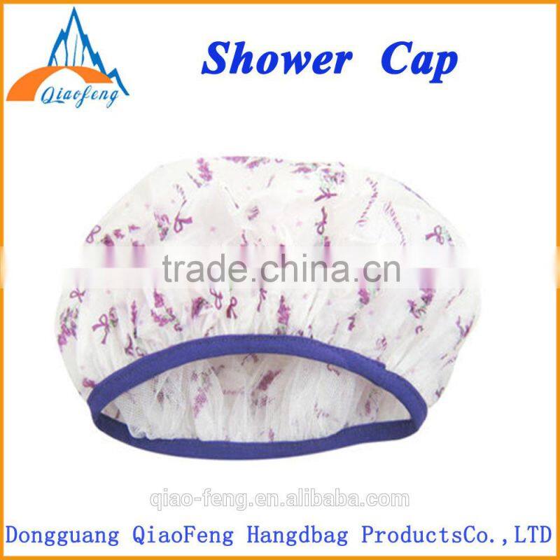Double waterproof fashionable bathing caps / shower caps for women