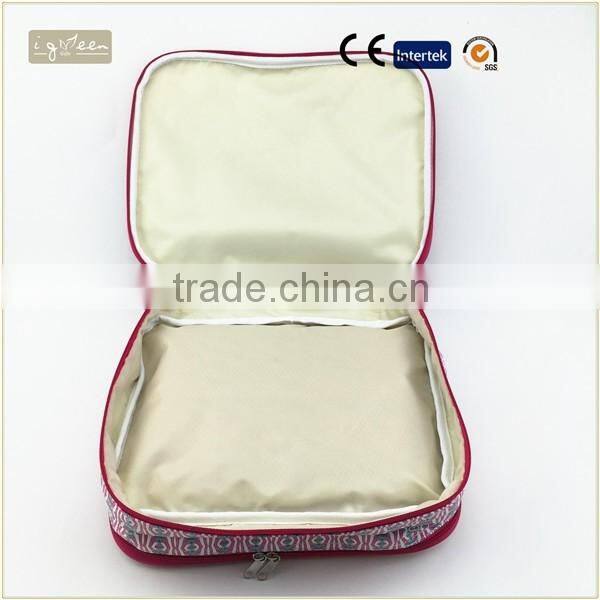 Dual zipper water proof washing bag travel