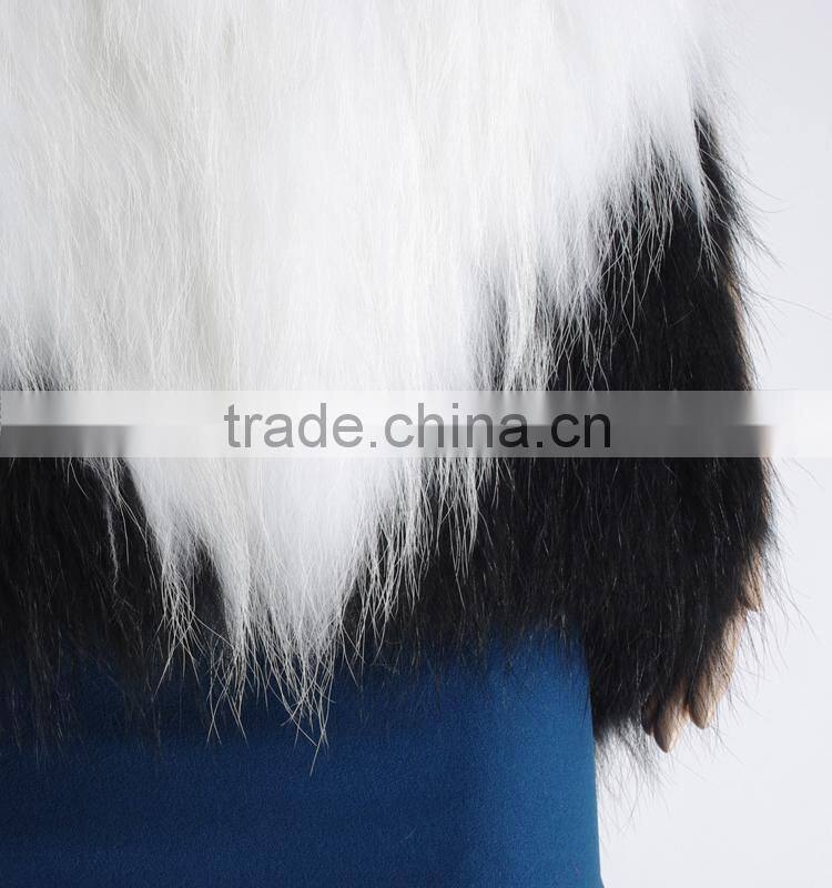 Ladies winter raccoon fur shawl KZ150065