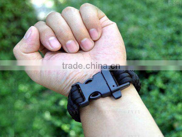 survival bracelet with lighter