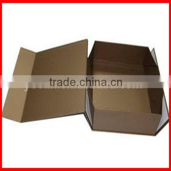 Fashionable yellow Folding shoe Boxes With silk Ribbon