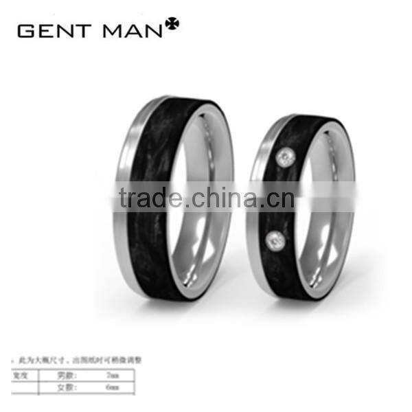 High quality hot sale precious 925 silver wedding ring for couple