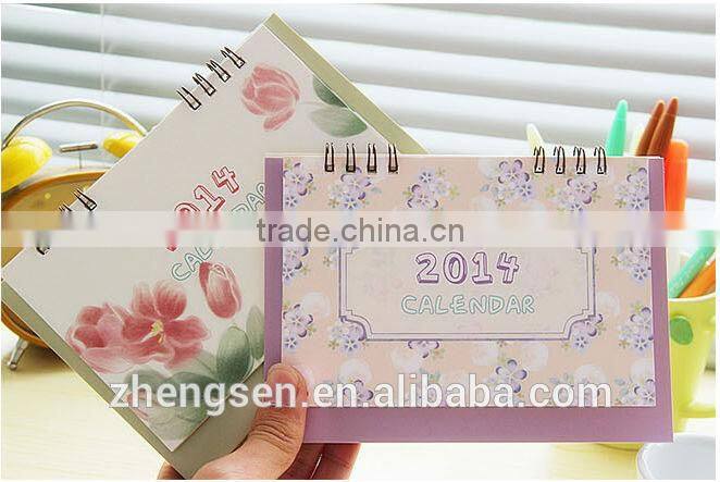 Flower series Desktop paper flip calendar