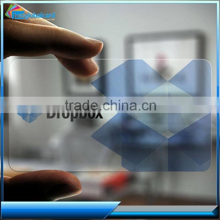 clear transparent embossed signature strip matte finish pvc business card cards printing