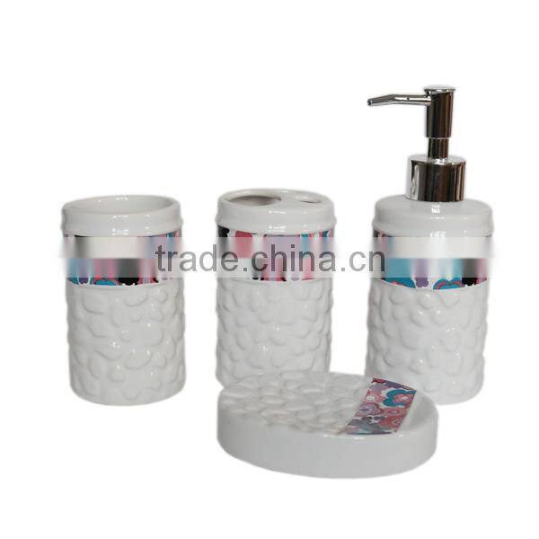 Ceramic bathroom set bathroom accessory set