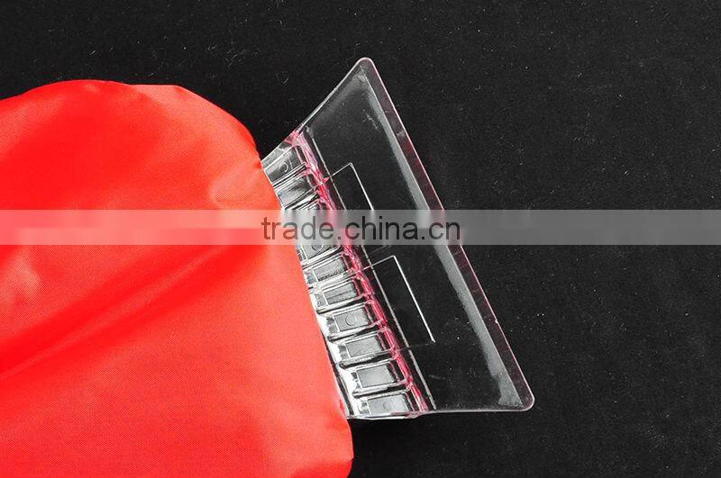 new style plastic waterproof ice scraper with cleaning gloves