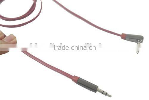 Male 3.5mm Jack to Male 3.5mm Jack L shape metal shell