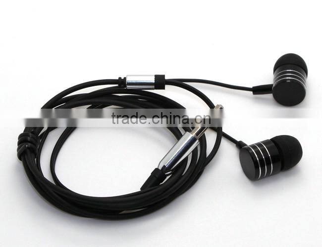 Cheap High quality metal earphone without mic form china factory