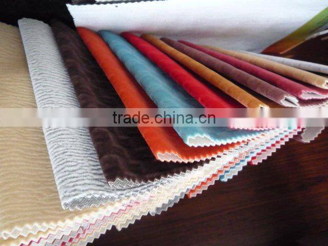 Microfiber Flock Sofa Fabric / Car Seat