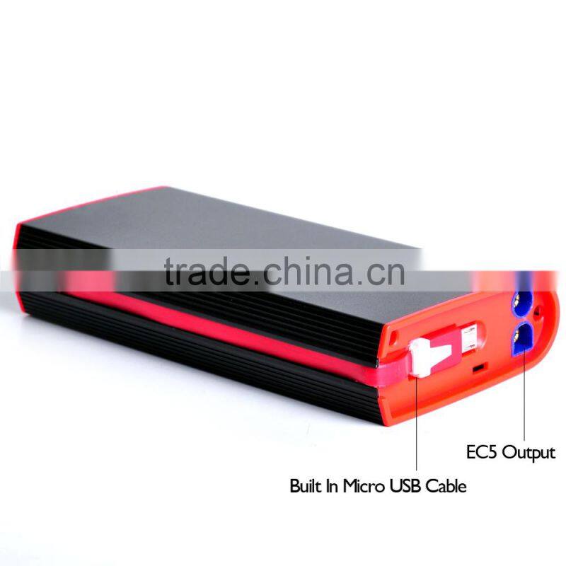 12V Portable Car Jump Starter with Power Bank with Internal Usb Phone Charge Cable
