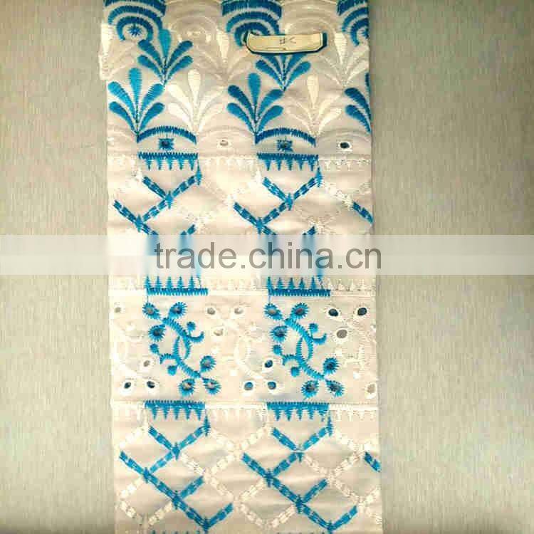 CHINA SUPPLIER T/C HEAVY ALLOVER EMBROIDERY FABRIC