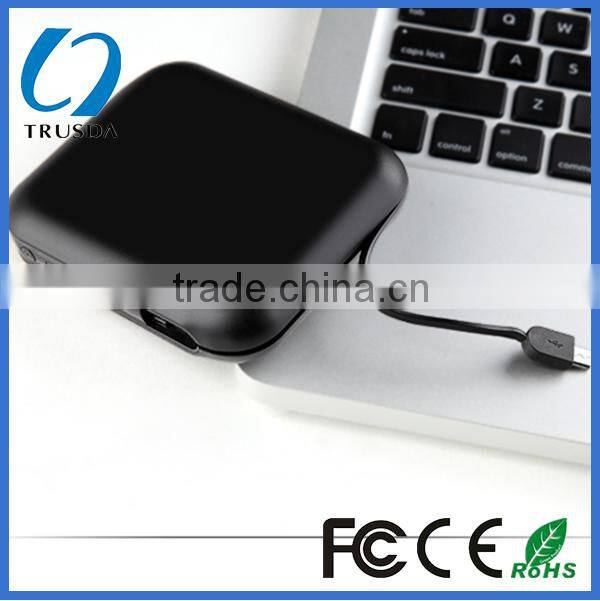 12000mAh triple connector with one inserted Micro Line power bank