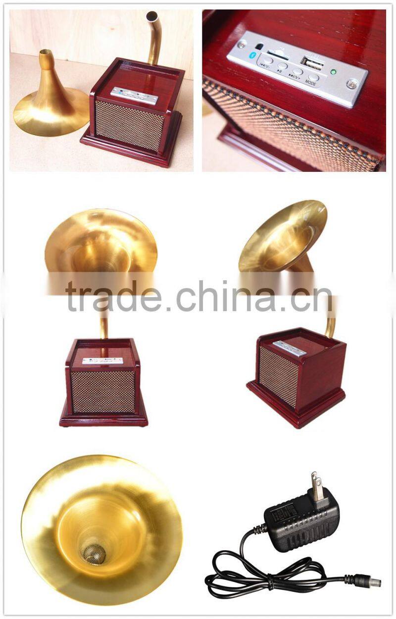Rain lane Gift Horn Gramophone model with USB SD bluetooth