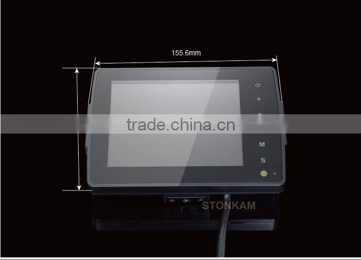 5 inch car safety system with touch button monitor