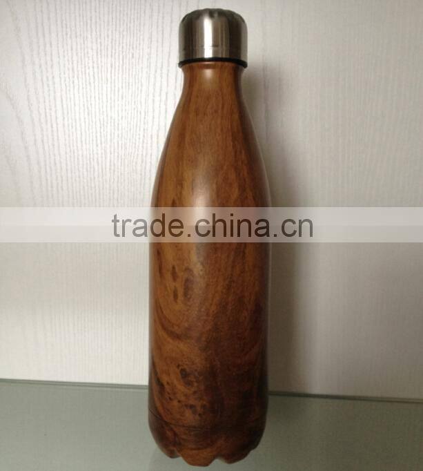 Water transfer Stainless steel bottle/ dip insulated bottle/ vacuum water drink bottle