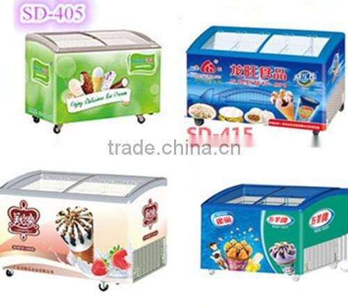 ice cream display freezer for supermarket