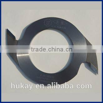 carbide finger joint cutter with 2 teeth for rubber wood cutting