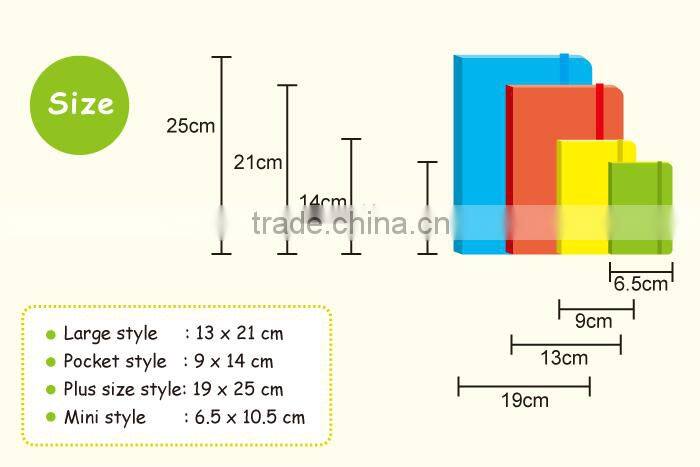 Top quality shape colors notebook bat
