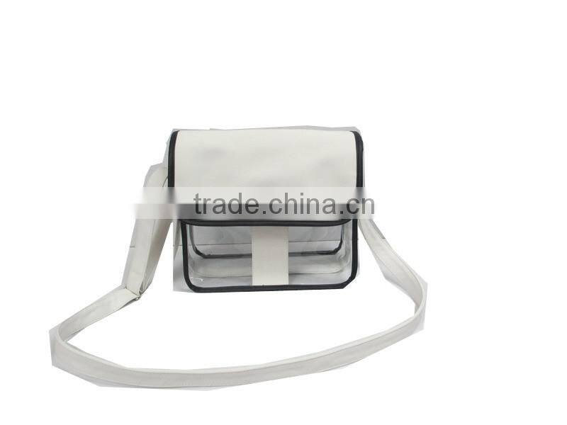 2016 High quaility wholesale PVC shoulder bag for Lady, Transprent PVC for main bag body