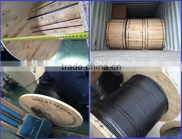 High quality FRP strength member Loose tube mm optical fiber cable gyfty / fiber optic cable meter price