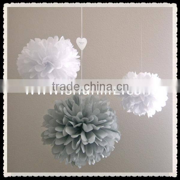 2016 new arrival paper pom pom tassel