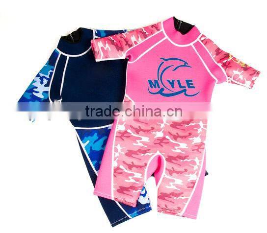 2014 fashion and top design diving suit for kids