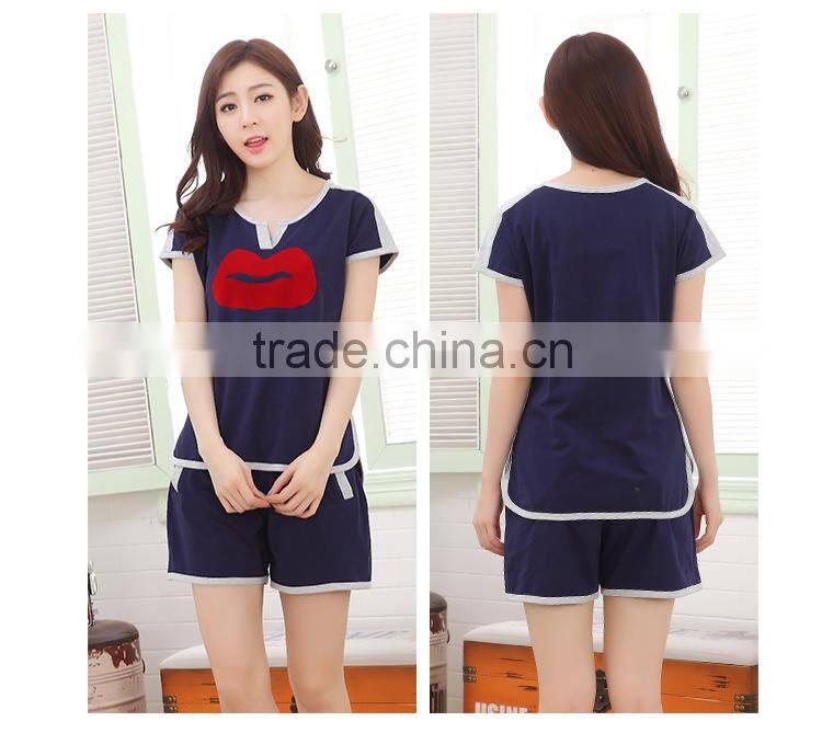 Women's cartoon cotton pajamas