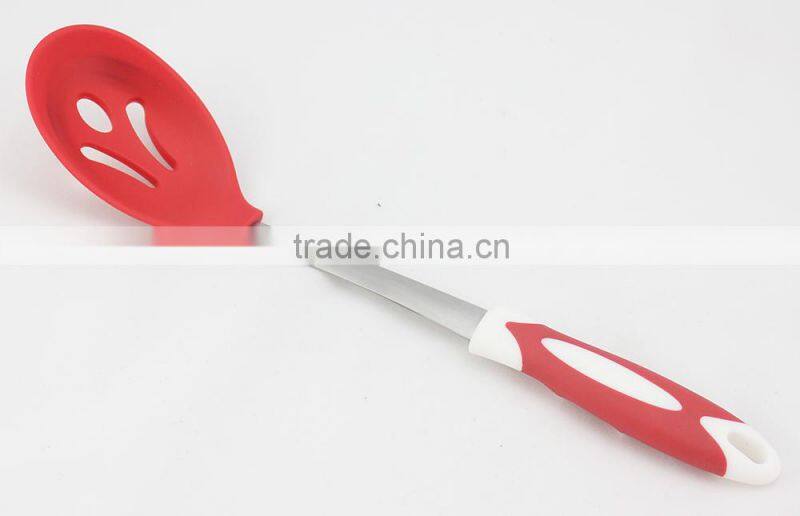 best quality silicone cover stainless steel tasting spoon