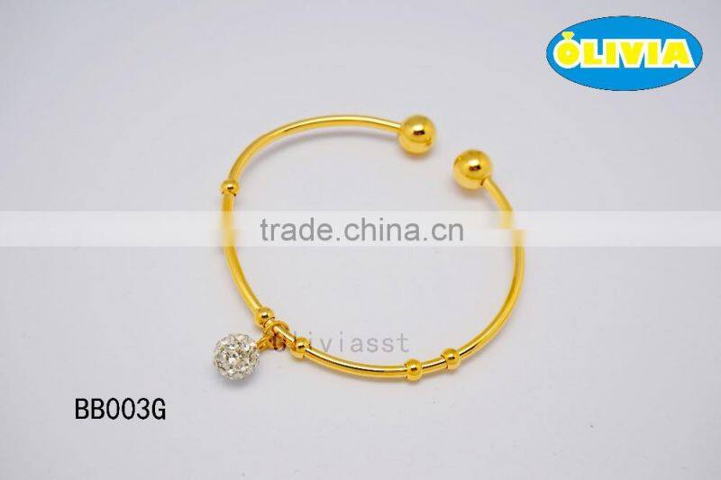 Olivia simple design bangles Gold fashion simple adjustable bangle
