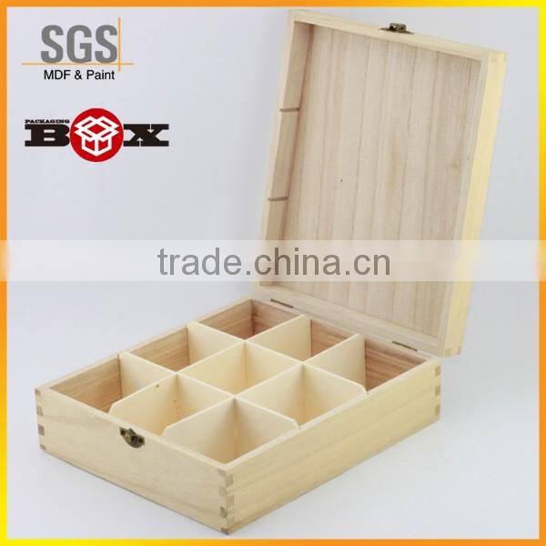 Unfinished Lightweight Wood Recipe Box with lids