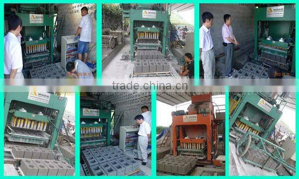 new China technology export QTJ4-40 concrete brick cement block making machine