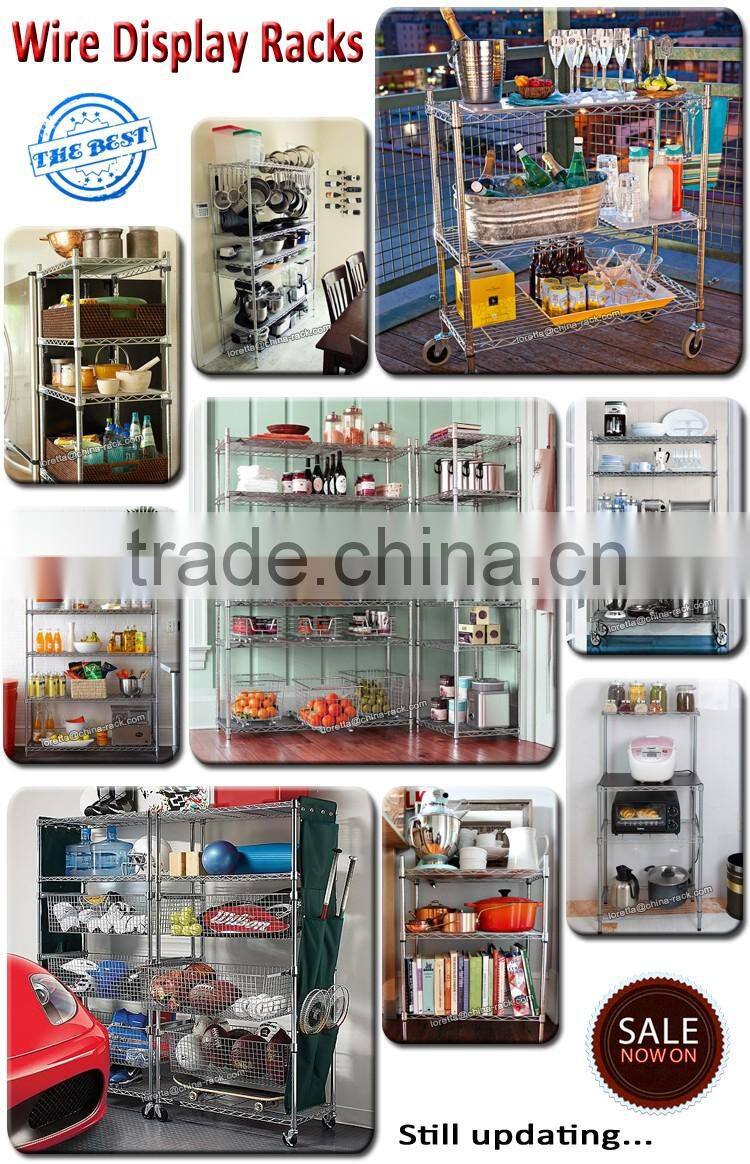 Chrome Wire Dislay Shelf for Easy Home Organization