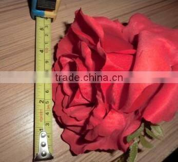 Artificial flower head silk flower head rose flower