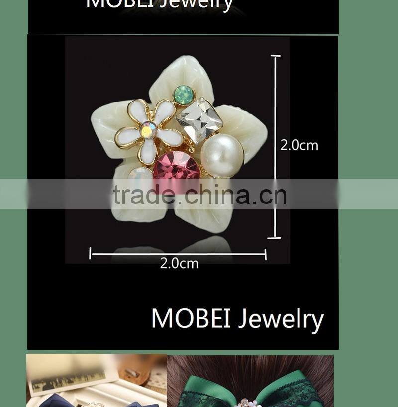 Black Retro Crystal Rhinestone Applique