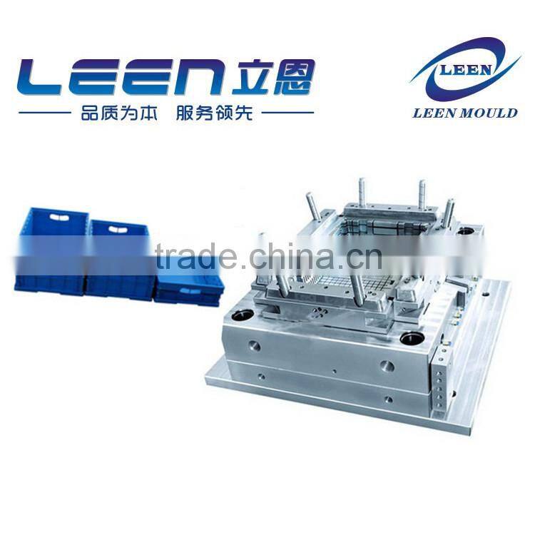 Taizhou New Injection Plastic Foldable Folding Box Mould,Folding Crate Mould