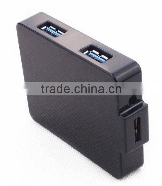 Square usb por hub , 4 port usb 3.0 hub from usb hub suppliers with aluminum casing for PC and Laptop
