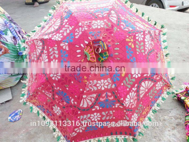 Decorative Beautifull handmade Bohemian Embroidered Umbrella