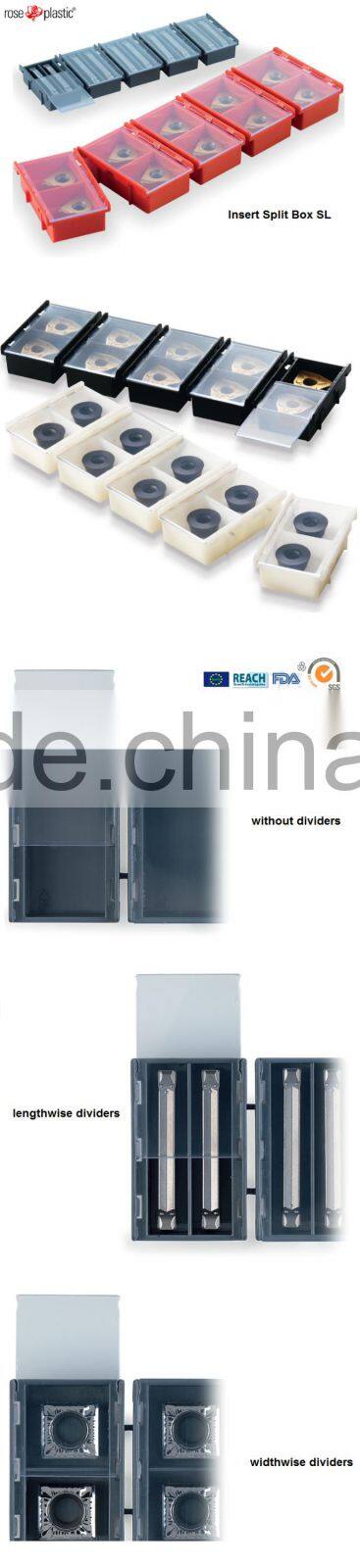 ABS plastic insert split packaging box for carbide inserts ISB