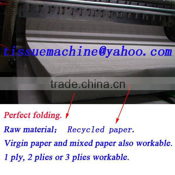 Laminating Printing High Speed Automatic Gluing V Fold Paper Towel Machine