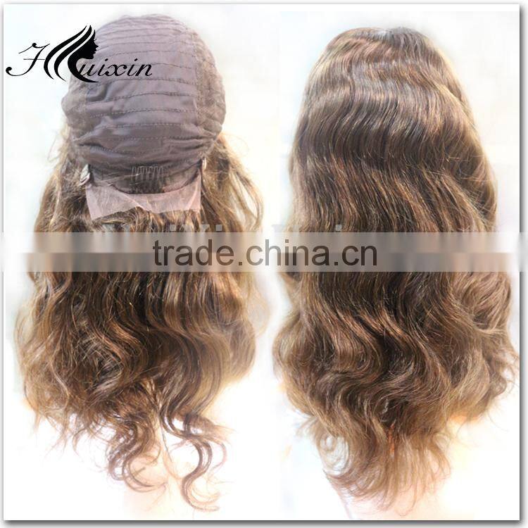 AAAAAA half lace wig /wig for women black/ cheap human hair full lace wig