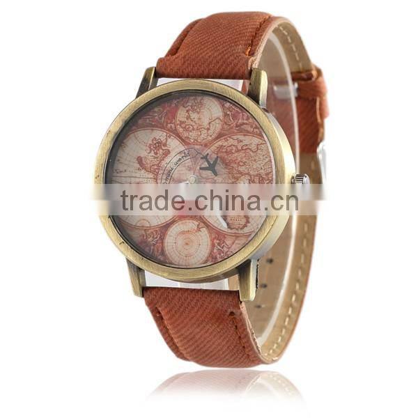 Newest Map Face Design Women Watch Wholesale