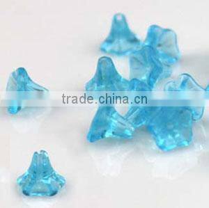 Glass Glass flower beads,necklace charms,coffe,10x10mm flower cone,findings for making jewelry