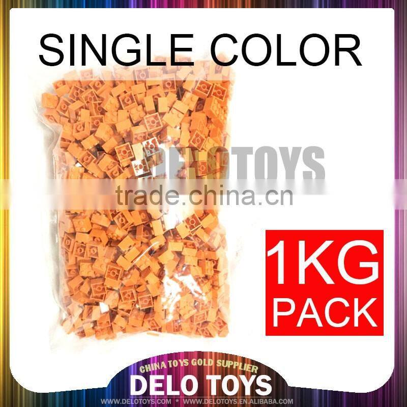 Single color 1 kg package multi color Plastic building bricks blocks DE00054
