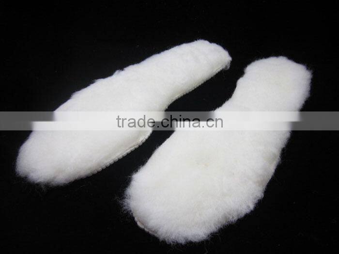 Top quality warm feet mat shoes insole Australia sheepskin fur shoes insole