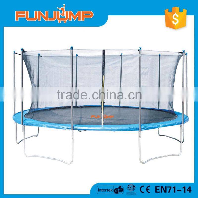 FUMJUMP2016 CE GS certificate inside ensousure rebounder 16ft adult fitness outdoor trampoline