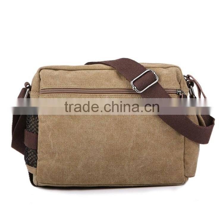 Top Quality Male Canvas Messenger Bag for Teenager